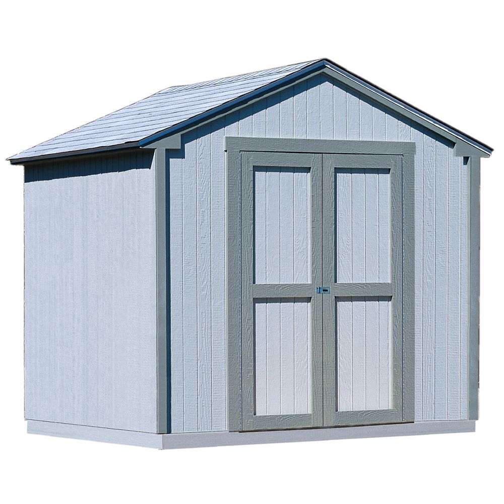 handy home products 8 ft. x 8 ft. kingston shed with floor