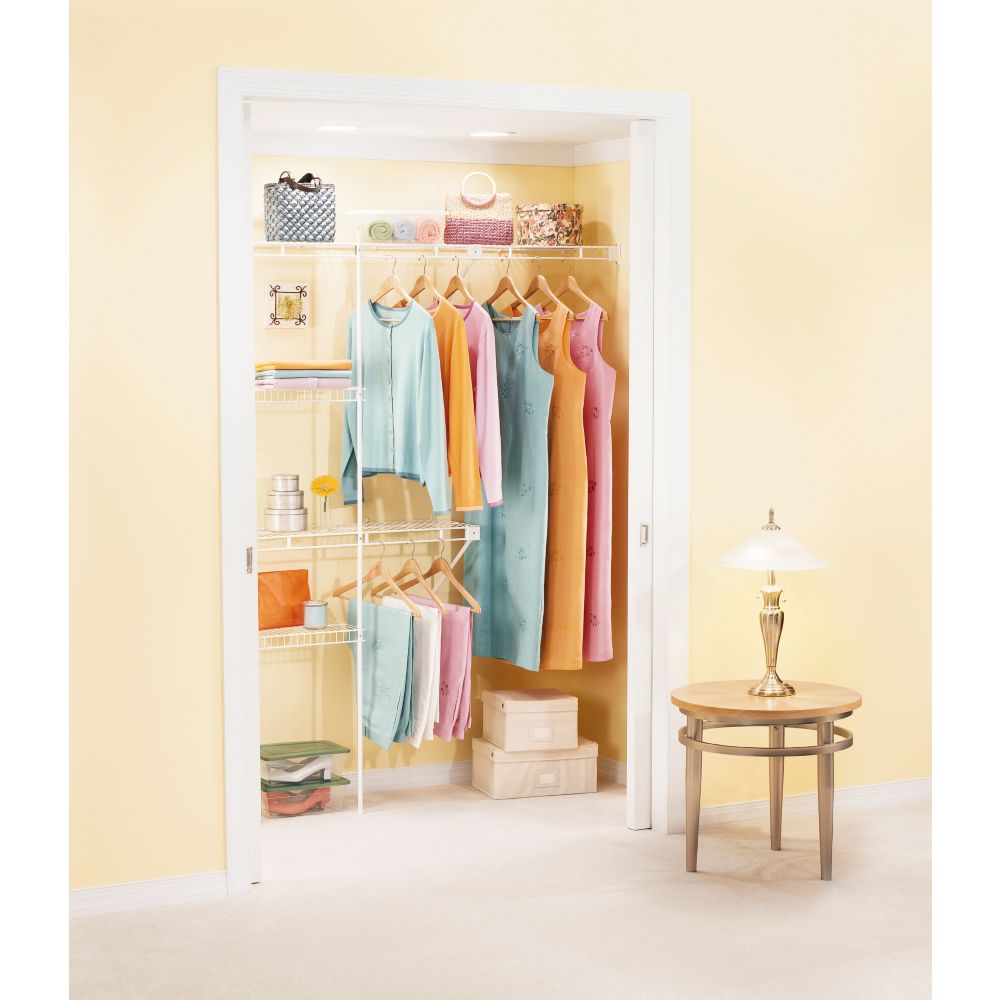 Rubbermaid 3ft 5ft Free Slide Closet Kit The Home Depot Canada