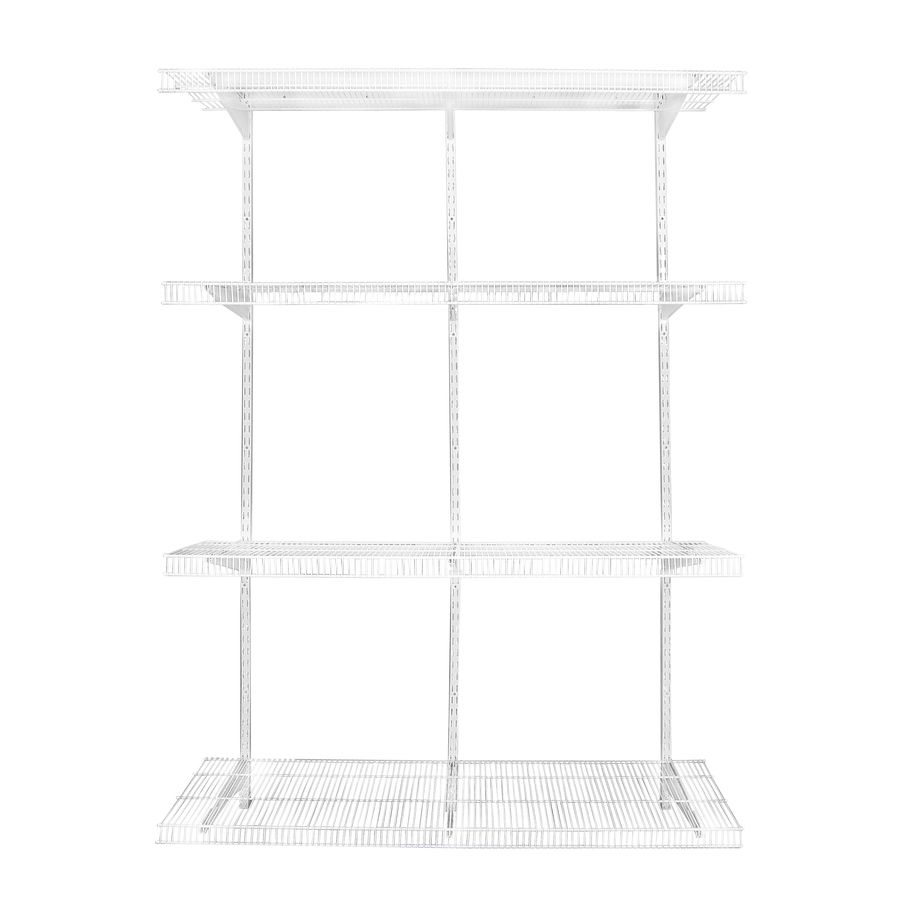 Rubbermaid White Wire Adjustable Pantry Shelving Kit