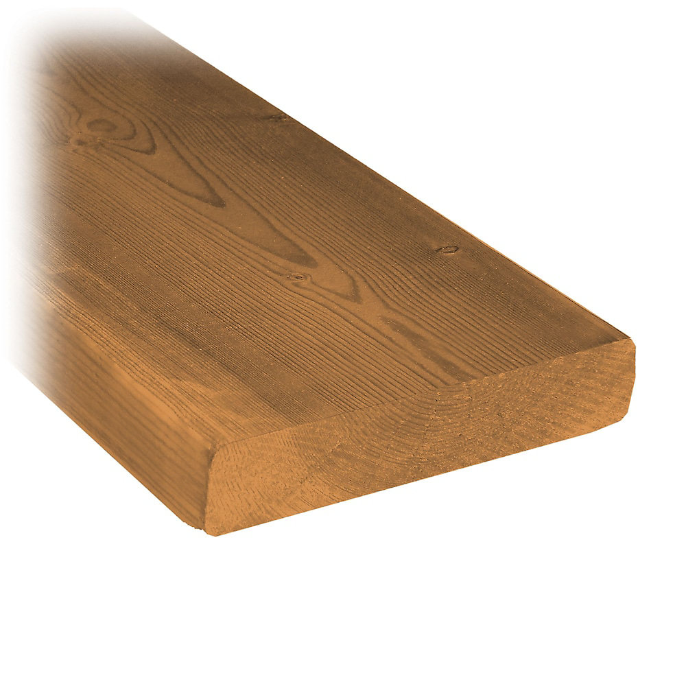 Planche pour terrasse, 5/4 x 6 x 16 pi, bois traité
