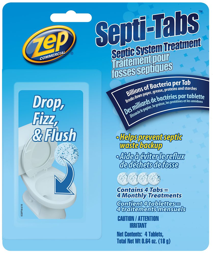 Zep Commercial SeptiTab Septic Treatment (4Pack) The Home Depot Canada
