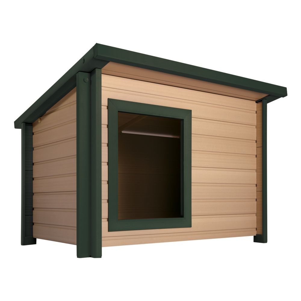 NewAgePet EcoChoice Rustic Lodge Dog House, Medium | The Home ...