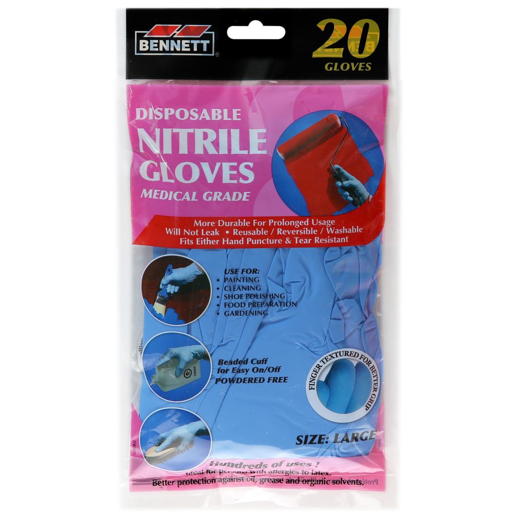 Nitrile Disposable Gloves (20Pack) The Home Depot Canada