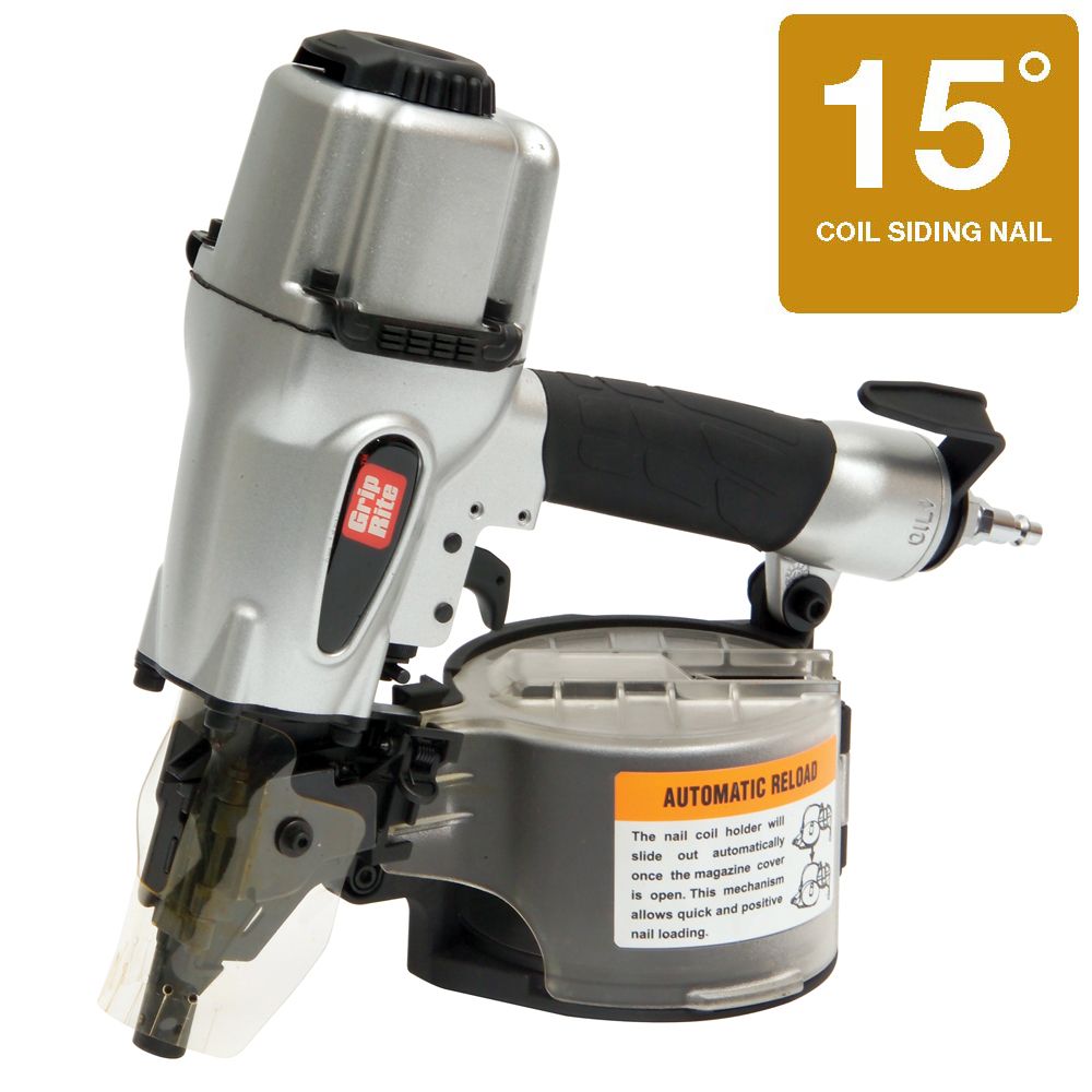 GripRite 2 1/2 Inch 15 Degree Wire and Plastic Collation Coil Siding