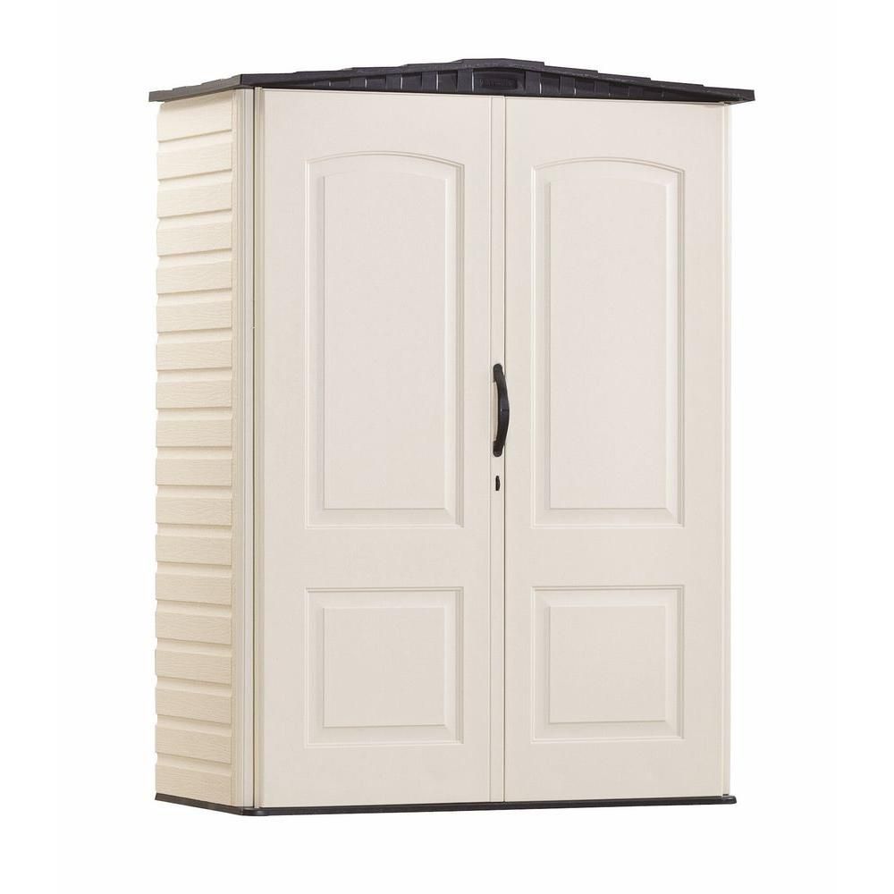 Rubbermaid Small Vertical Storage Shed (52 Cu. Ft.) | The Home Depot ...