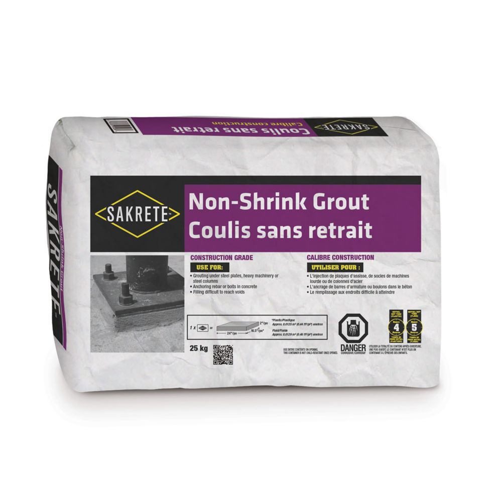SAKRETE NonShrink Grout, 25 Kg The Home Depot Canada