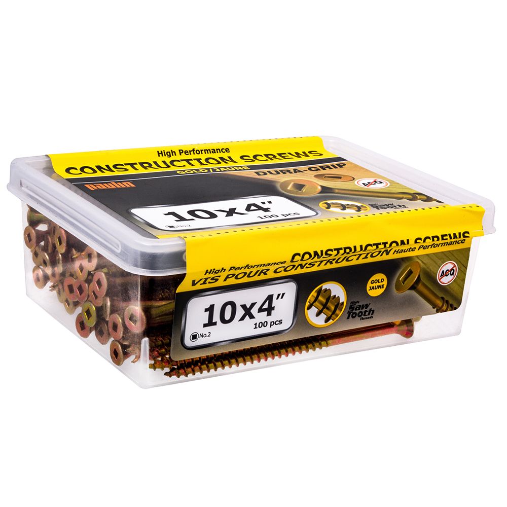 Paulin 10x4 Construction Screws 100 Pieces The Home Depot Canada