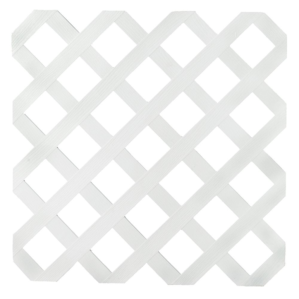 white privacy lattice