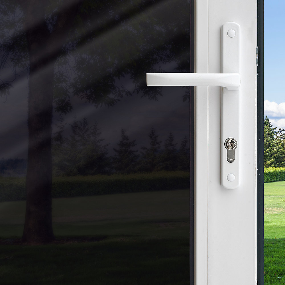 Privacy Film Cut To Size Gila 36-inch x 78-inch Black Privacy Window Film | The Home Depot Canada