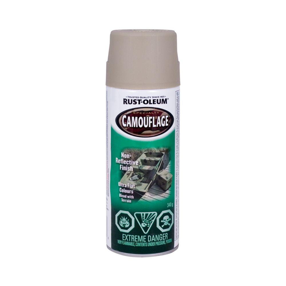 Camouflage Paint In Matte Khaki, 340 G Aerosol