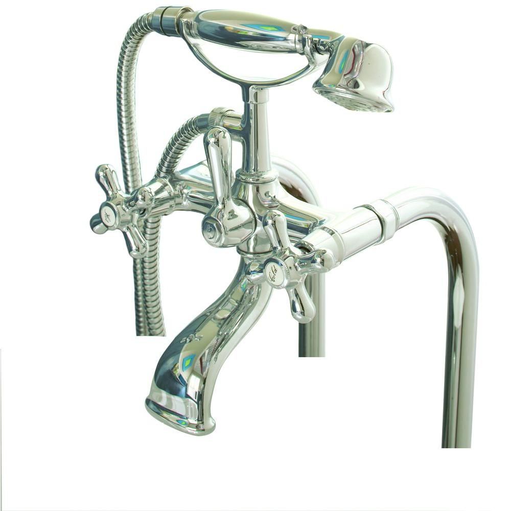 Accessory Kit For Clawfoot Bathtub In Chrome