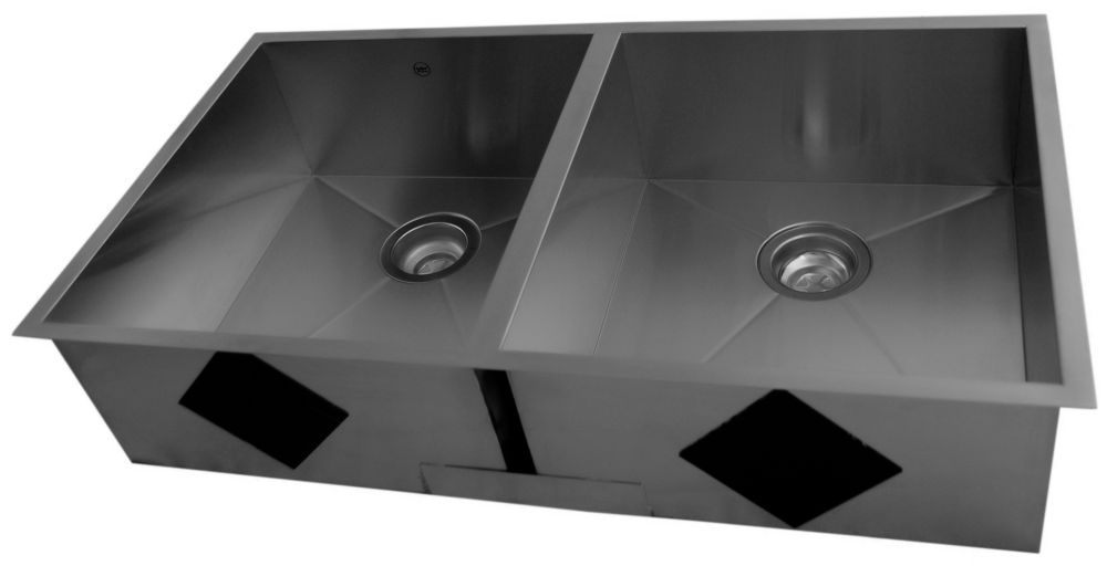 square double undermount kitchen sink