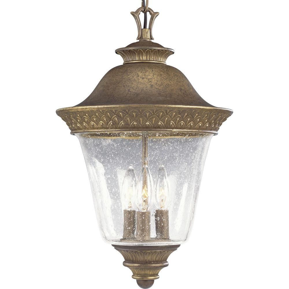 Progress Lighting Savannah Collection Burnished Chestnut 3 Light Progress Lighting Savannah Collection