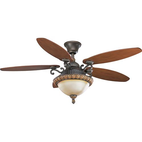 Hampton Bay Antigua Plus 56inch LED Indoor Oil Rubbed Bronze Ceiling