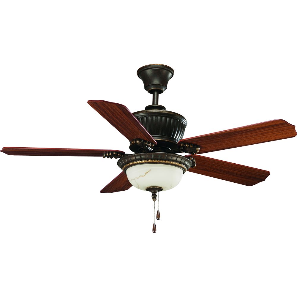 Progress Lighting 52 In. Palmero Collection Weathered Bronze Ceiling