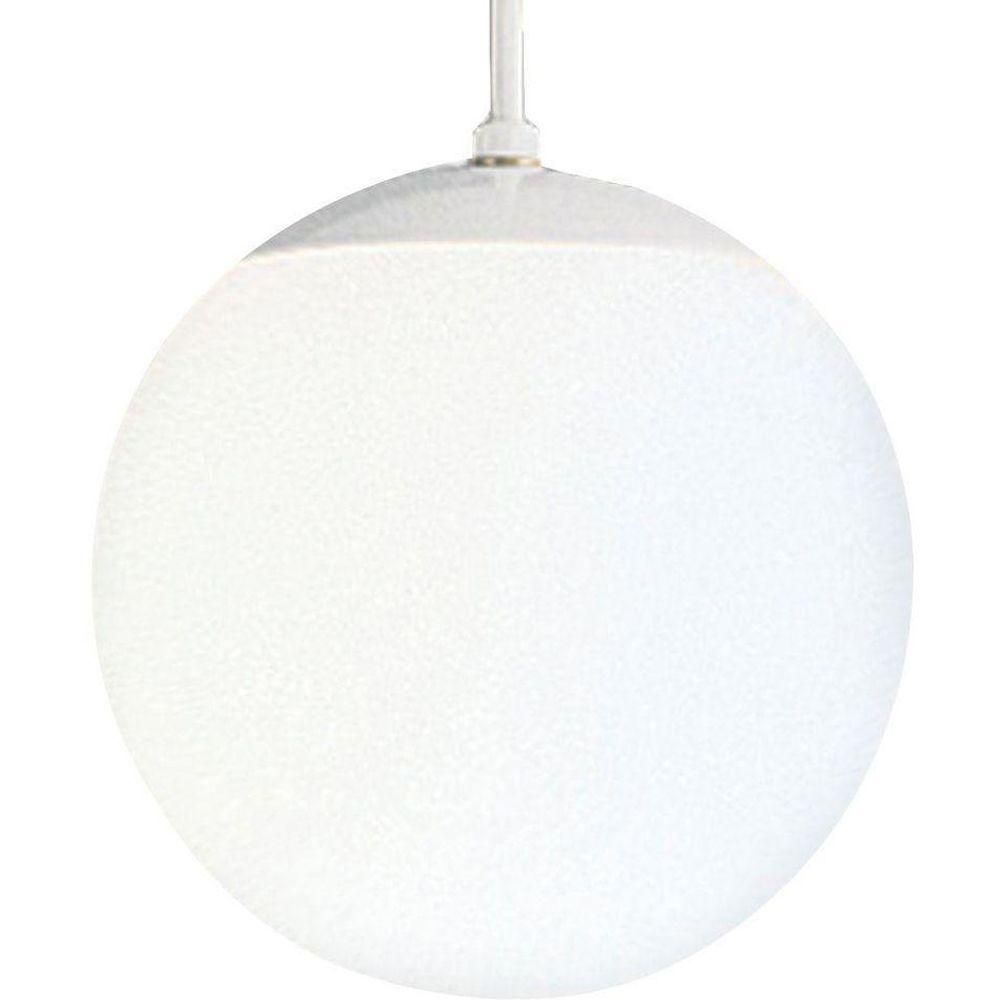 Opal Glass Pendant Light progress lighting 60w 1 light white pendant with white opal glass