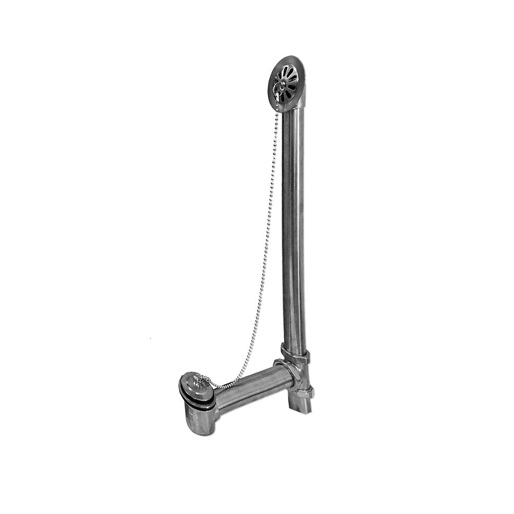 AcriTec Waste & Overflow Kit for Clawfoot FreeStanding Bathtub Chrome The Home Depot Canada