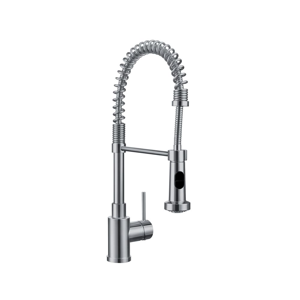 Blanco Premium SemiPro Faucet With Dual Spray, Stainless Steel Finish