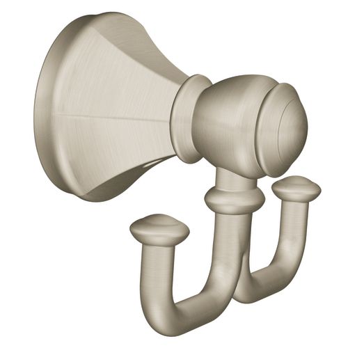 MOEN Vestige Brushed Nickel Double Robe Hook The Home Depot Canada