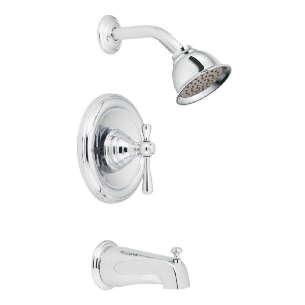 Align Single-Handle Moentrol Tub and Shower Faucet Trim Kit in Brushed Nickel (Valve Sold Separately)