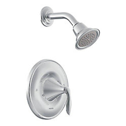 Eva Single-Handle 1-Spray Posi-Temp Shower Faucet Trim Kit in Chrome (Valve Sold Separately)
