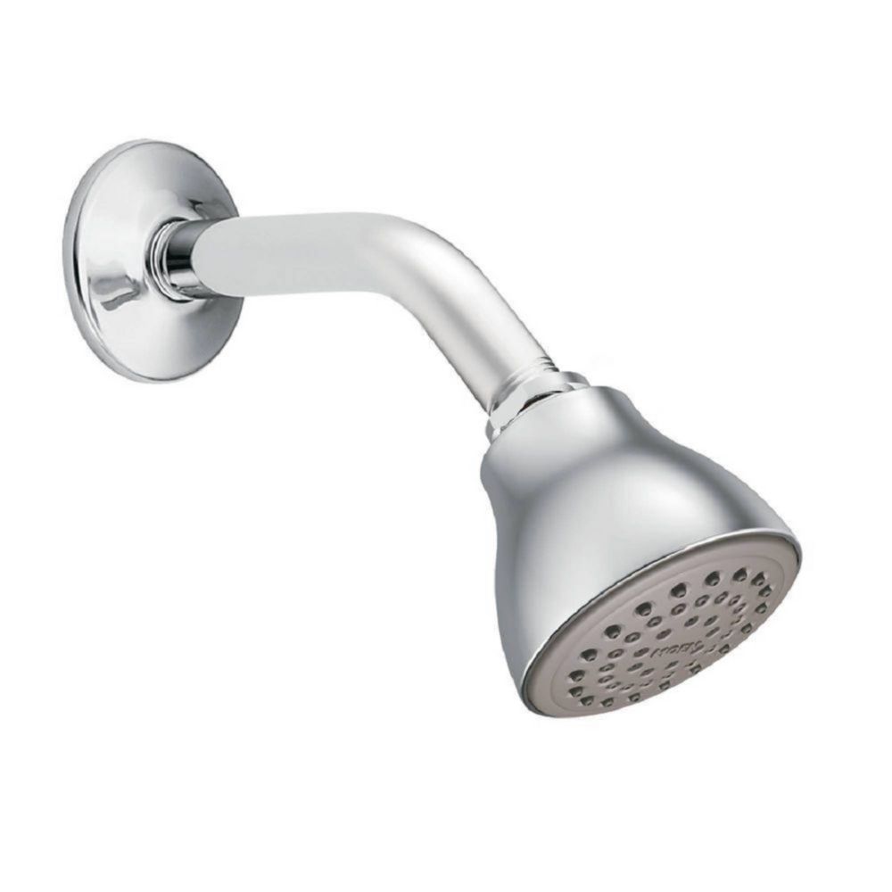 MOEN Easy Clean XL Single Function Showerhead With Shower Arm And   P 1000691887 