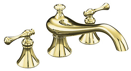 Kohler Revival Deck Mount High Flow Bathroom Faucet In Deck Mount High Flow Bathroom Faucet