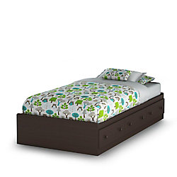 Lit matelot simple (39'') 3 tiroirs Summer Breeze, Chocolat
