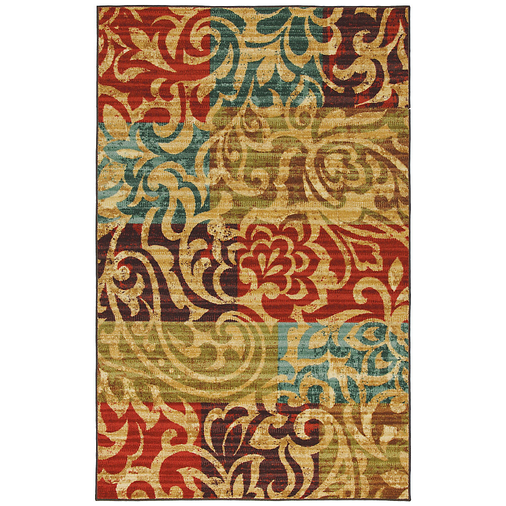 Select Canvas Bangkok Multi Colour 8 Ft X 10 Rectangular Area Rug
