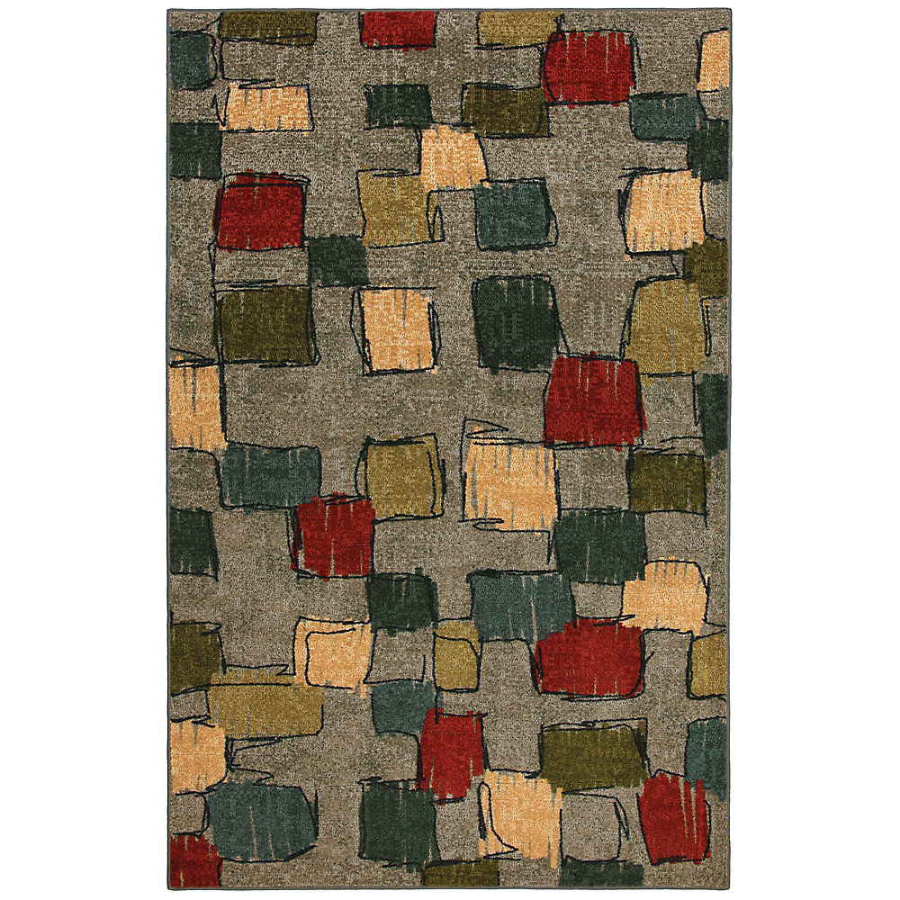 Select Strata Night Vision Multi Colour 8 Ft X 10 Rectangular Area Rug