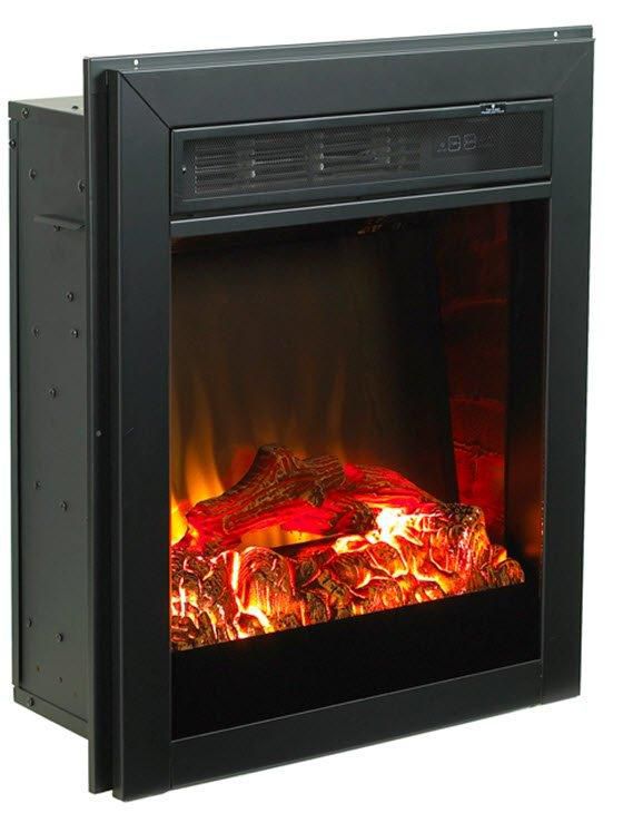 Paramount Muskoka Black Electric Fireplace Insert 21 Inches