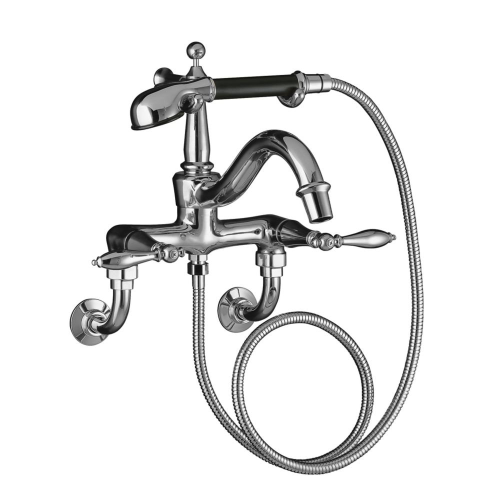 KOHLER Finial(R) floor or wallmount faucet with lever handles