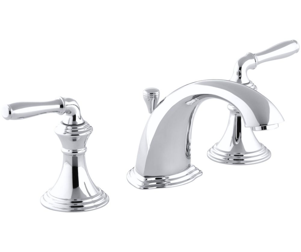 KOHLER K-394-4-CP Devonshire Widespread Lavatory Faucet, Polished Chrome