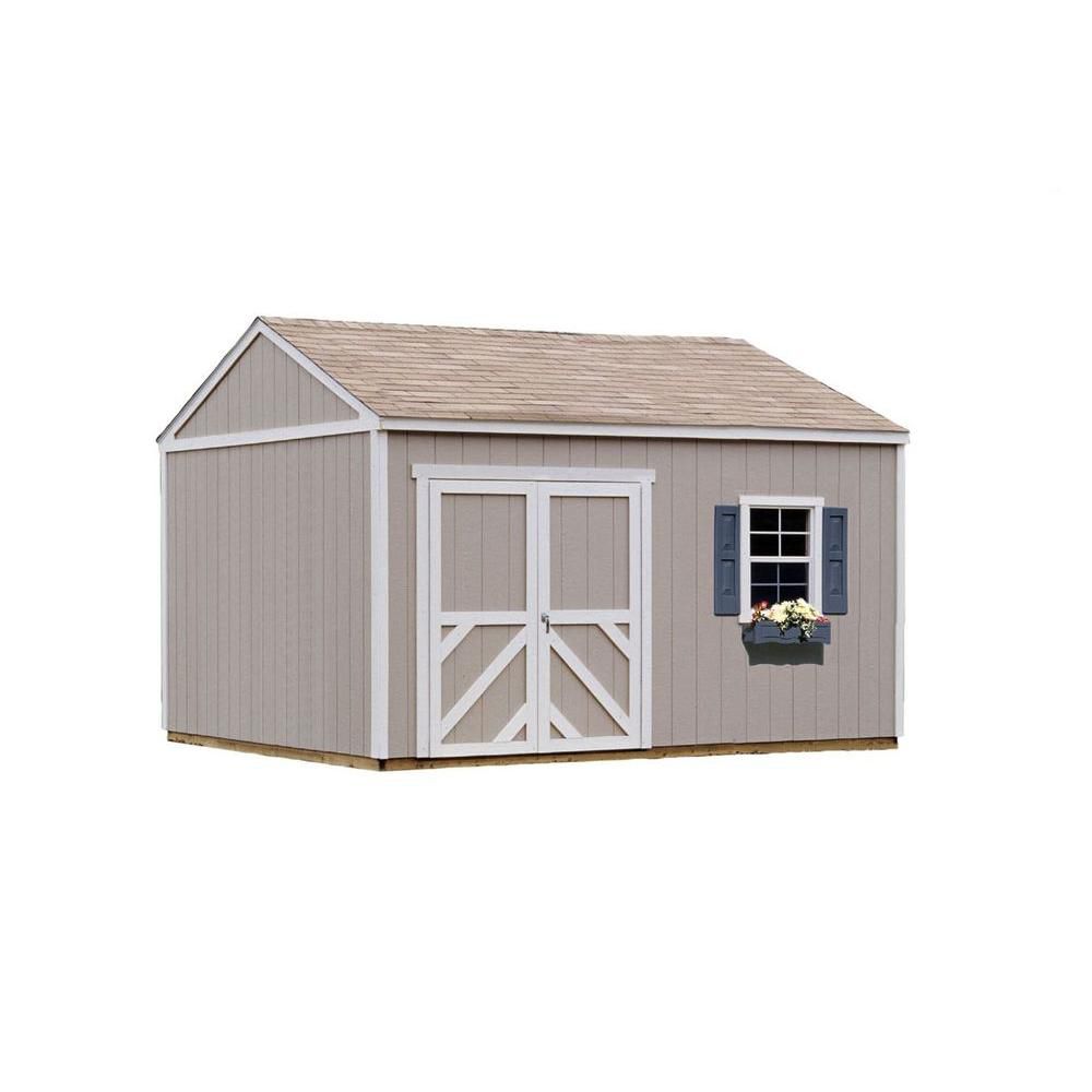 Handy Home Products Columbia 12 ft. x 12 ft. Storage Building Kit | The ...