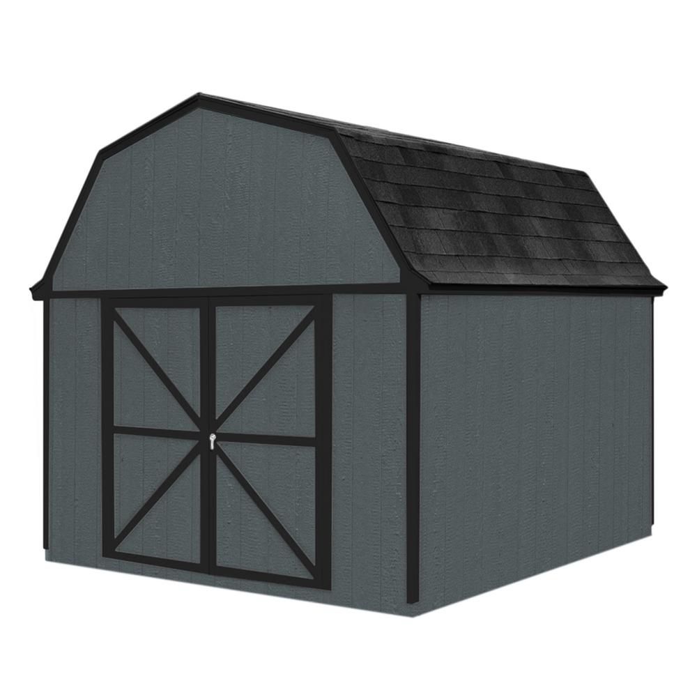 Handy Home Products 10 ft. x 10 ft. Berkley Storage Building Kit | The ...