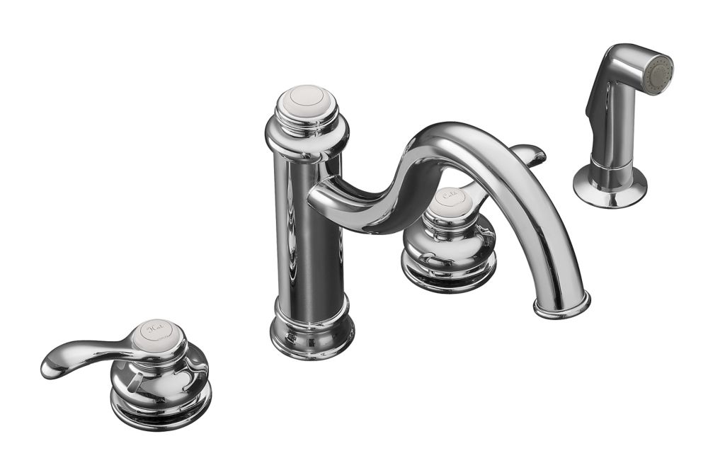 KOHLER Fairfax High Spout Kitchen Sink Faucet In Polished ...