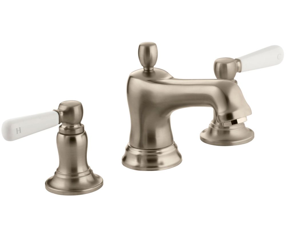 Kohler Bancroft Widespread Bathroom Faucet In Vibrant Brushed