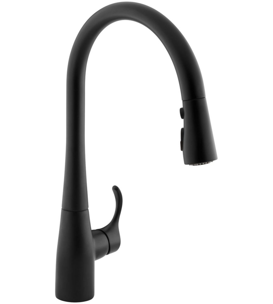 KOHLER Simplice Single-Hole Pull-Down Kitchen Faucet In ...