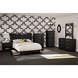 Step One 6-drawer lingerie chest , Pure Black