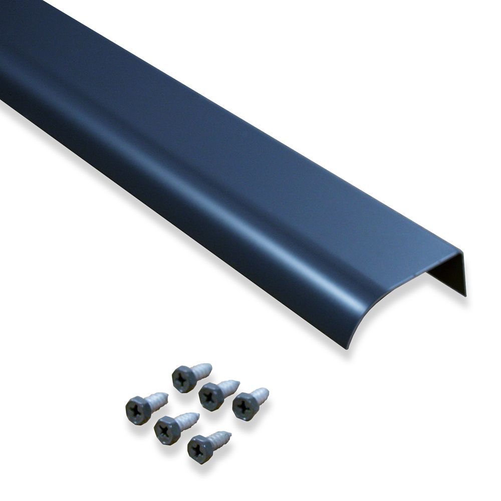 Rainhandler 2" Fascia Mounted Drip Edge Extension with Screws, Brown