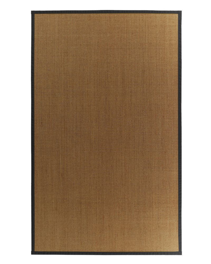 Lanart Rug Tapis Sisal Naturel Bordure Noir #35 4 Pi. x 6 Pi. Lanart Rug Tapis Sisal Naturel Bordure Noir #35 4 Pi. x 6 Pi.