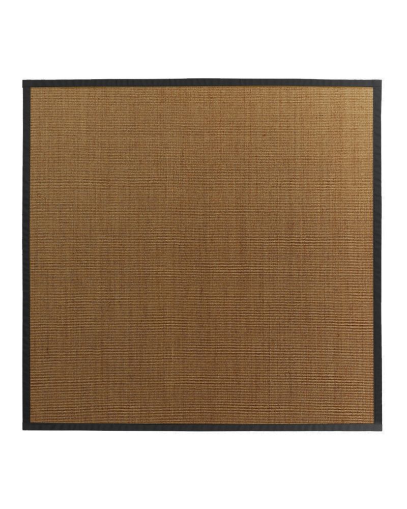 Lanart Rug Tapis Sisal Naturel Bordure Noir #35 8 Pi. x 8 Pi. Lanart Rug Tapis Sisal Naturel Bordure Noir #35 8 Pi. x 8 Pi.