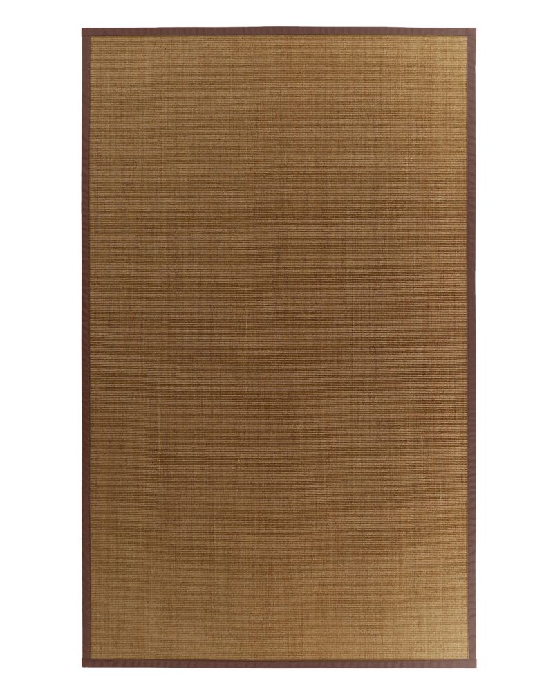 Lanart Rug Tapis Sisal Naturel Bordure Brun #39 4 Pi. x 6 Pi. Lanart Rug Tapis Sisal Naturel Bordure Brun #39 4 Pi. x 6 Pi.