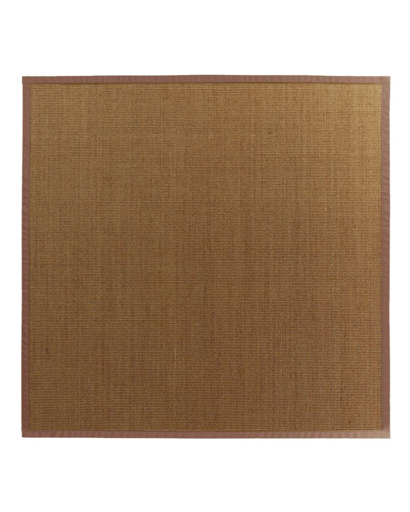 Lanart Rug Natural Sisal Brown 5 ft. x 5 ft. Indoor Textured