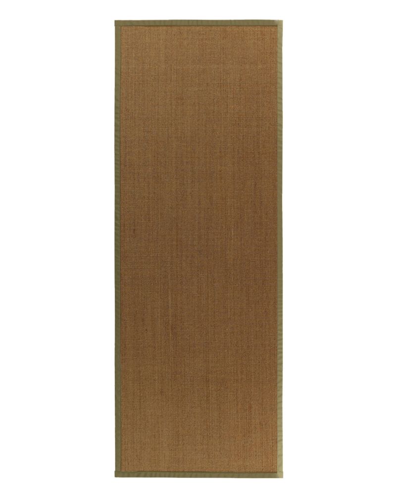 Lanart Rug Tapis Sisal Naturel Bordure Olive #63 2 Pi. 6 Po. x 8 Pi. Lanart Rug Tapis Sisal Naturel Bordure Olive #63 2 Pi. 6 Po. x 8 Pi.