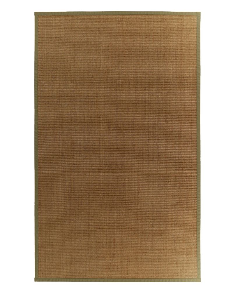 Lanart Rug Tapis Sisal Naturel Bordure Olive #63 4 Pi. x 6 Pi. Lanart Rug Tapis Sisal Naturel Bordure Olive #63 4 Pi. x 6 Pi.