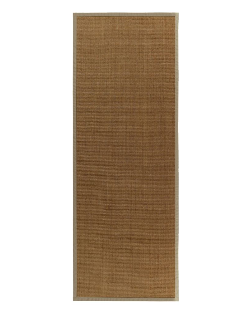 Lanart Rug Tapis Sisal Naturel Bordure Tan #59 2 Pi. 6 Po. x 8 Pi. Lanart Rug Tapis Sisal Naturel Bordure Tan #59 2 Pi. 6 Po. x 8 Pi.