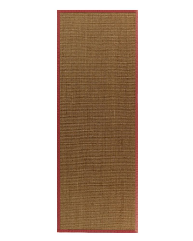 Lanart Rug Tapis Sisal Naturel Bordure Rouge #61 2 Pi. 6 Po. x 8 Pi. Lanart Rug Tapis Sisal Naturel Bordure Rouge #61 2 Pi. 6 Po. x 8 Pi.