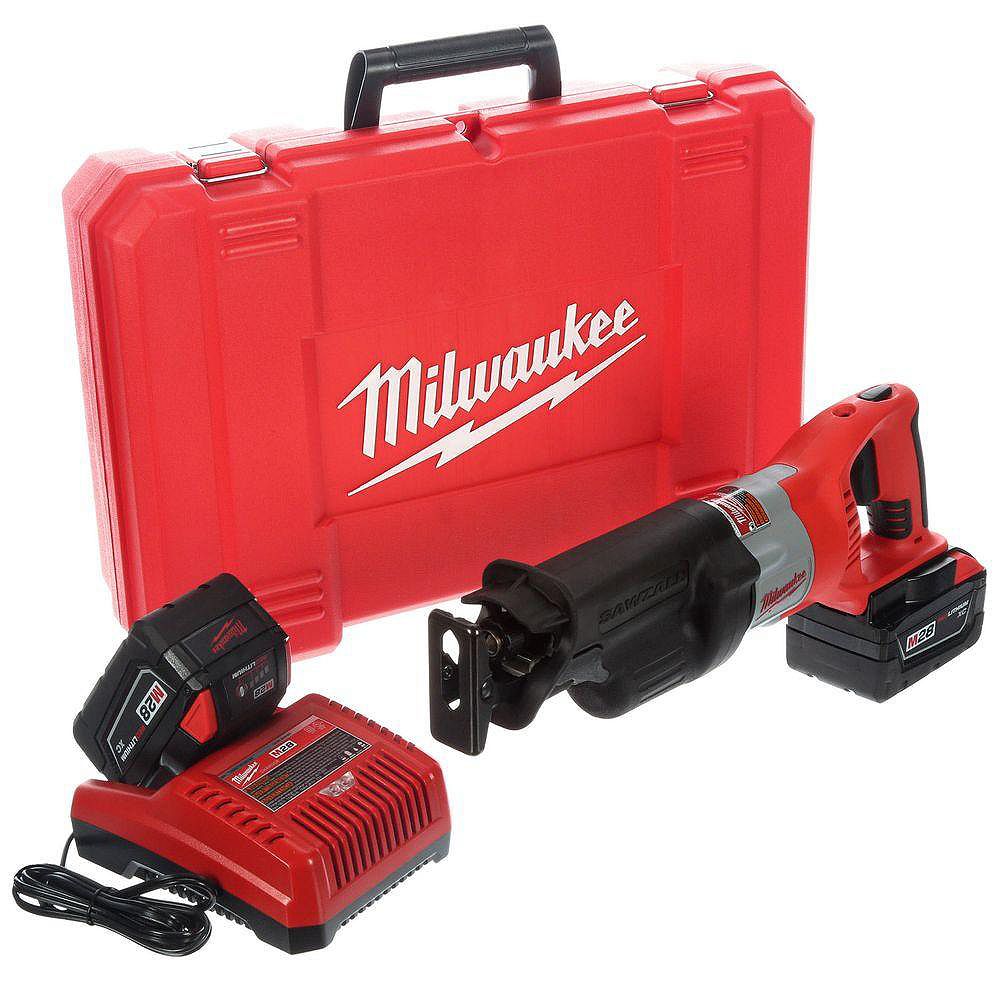 Milwaukee Tool Ensemble de scie alternative sans fil Sawzall M28 Home