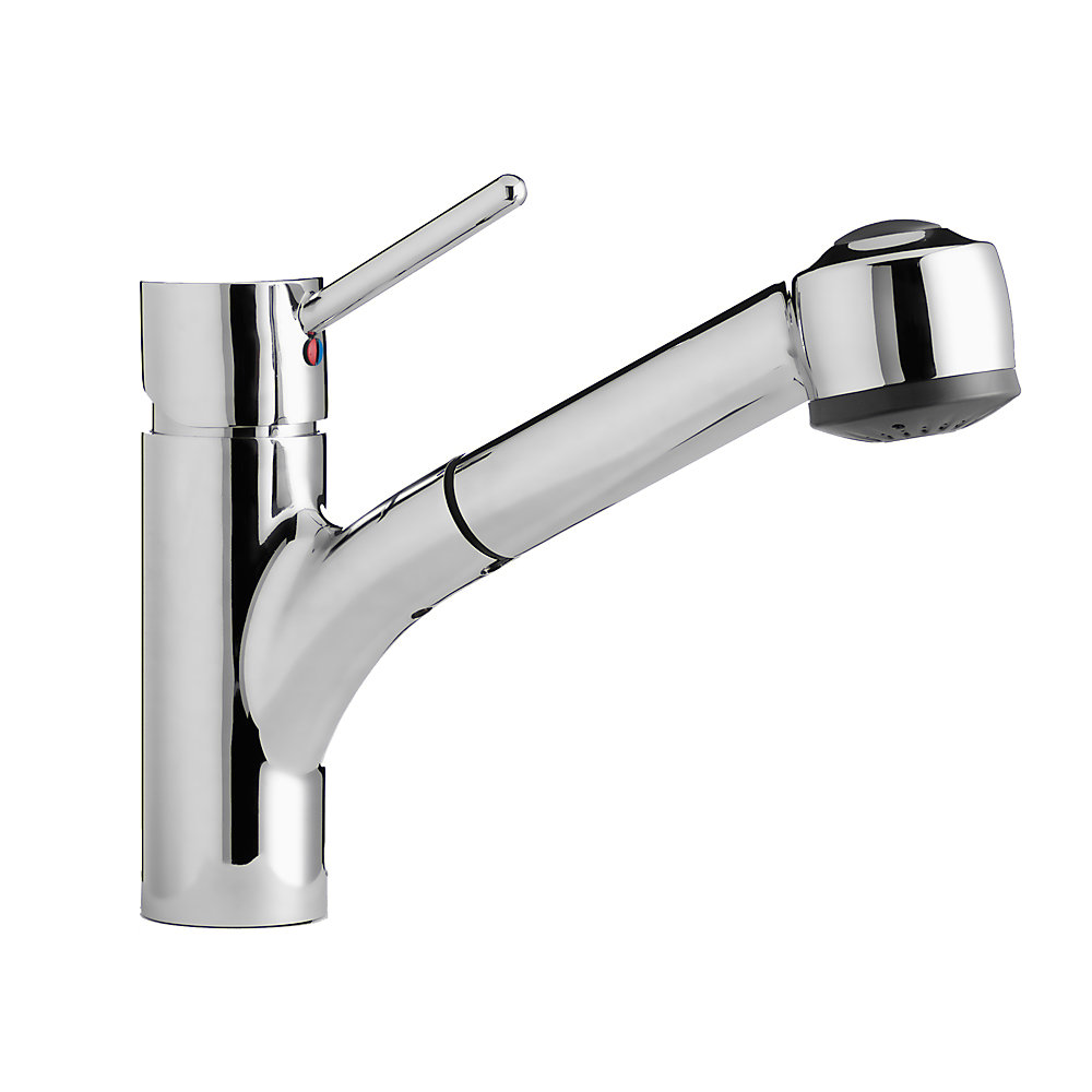 Single Lever Pull Out Kitchen Faucet Chrome